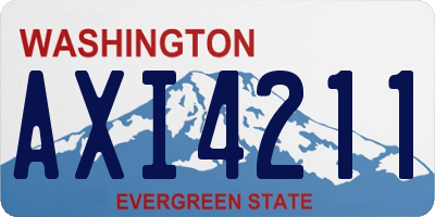WA license plate AXI4211