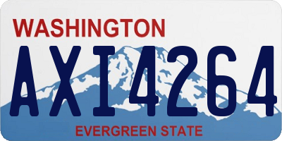 WA license plate AXI4264