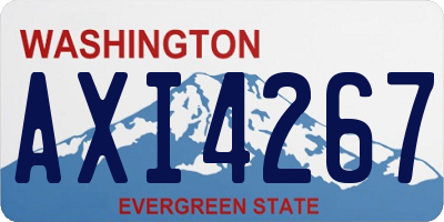 WA license plate AXI4267
