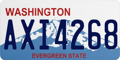 WA license plate AXI4268