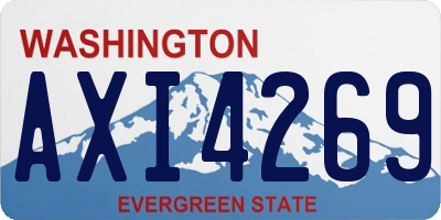 WA license plate AXI4269