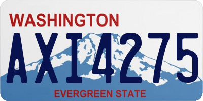 WA license plate AXI4275
