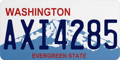 WA license plate AXI4285
