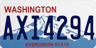 WA license plate AXI4294