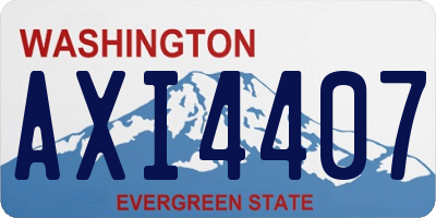 WA license plate AXI4407