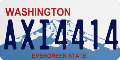 WA license plate AXI4414