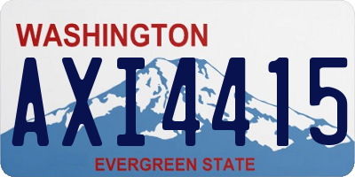 WA license plate AXI4415
