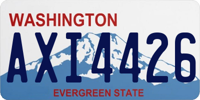 WA license plate AXI4426