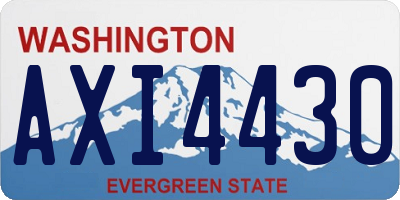 WA license plate AXI4430