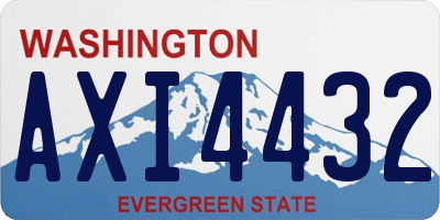 WA license plate AXI4432