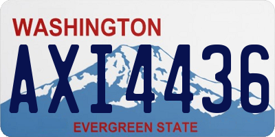 WA license plate AXI4436