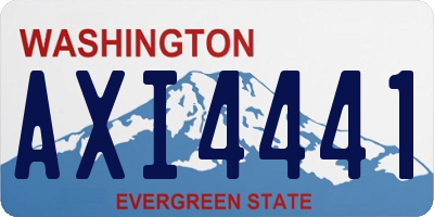 WA license plate AXI4441