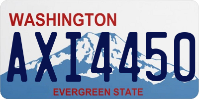 WA license plate AXI4450