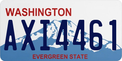 WA license plate AXI4461