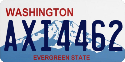 WA license plate AXI4462