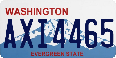WA license plate AXI4465