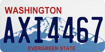WA license plate AXI4467