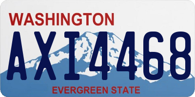 WA license plate AXI4468