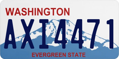 WA license plate AXI4471