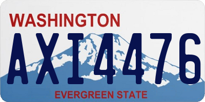 WA license plate AXI4476