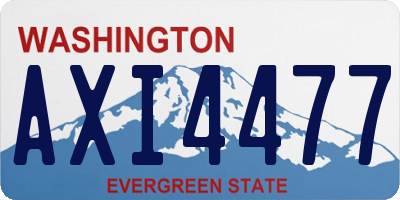 WA license plate AXI4477