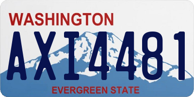 WA license plate AXI4481
