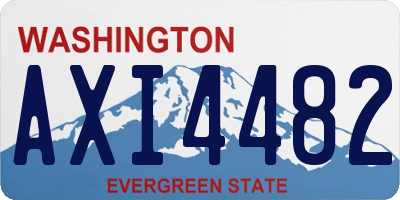 WA license plate AXI4482