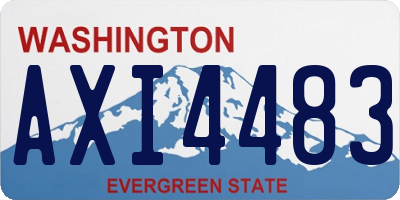 WA license plate AXI4483