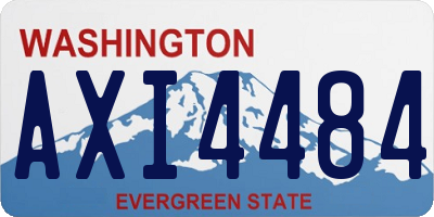 WA license plate AXI4484