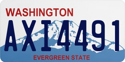 WA license plate AXI4491