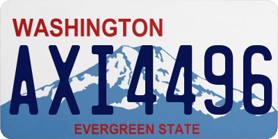WA license plate AXI4496