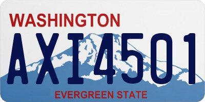 WA license plate AXI4501
