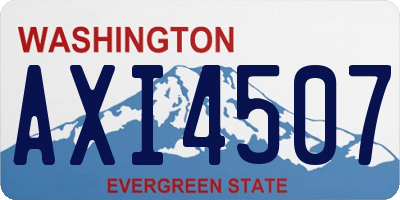 WA license plate AXI4507