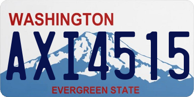 WA license plate AXI4515