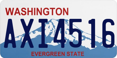 WA license plate AXI4516