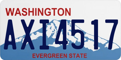 WA license plate AXI4517