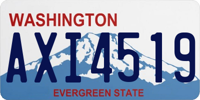 WA license plate AXI4519