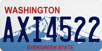 WA license plate AXI4522