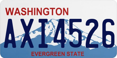 WA license plate AXI4526