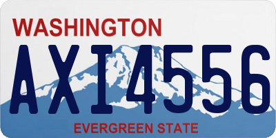 WA license plate AXI4556