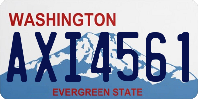 WA license plate AXI4561