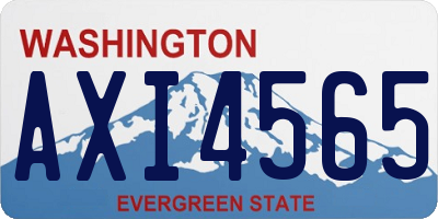 WA license plate AXI4565