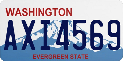 WA license plate AXI4569