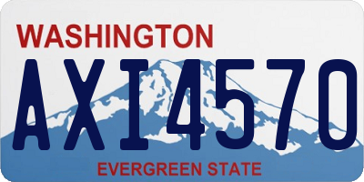 WA license plate AXI4570