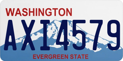 WA license plate AXI4579