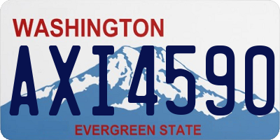 WA license plate AXI4590