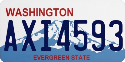 WA license plate AXI4593