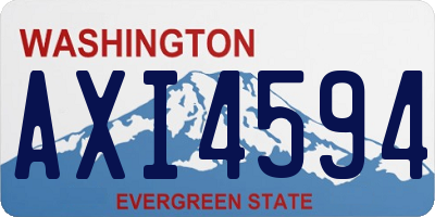 WA license plate AXI4594