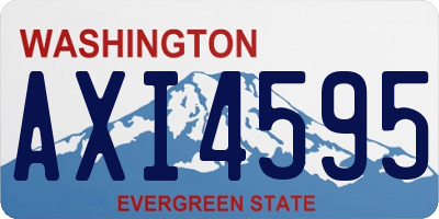 WA license plate AXI4595