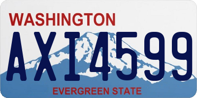 WA license plate AXI4599